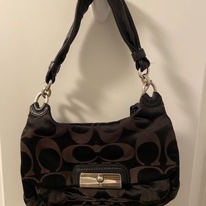 Black coach hobo/satchel! Like new.